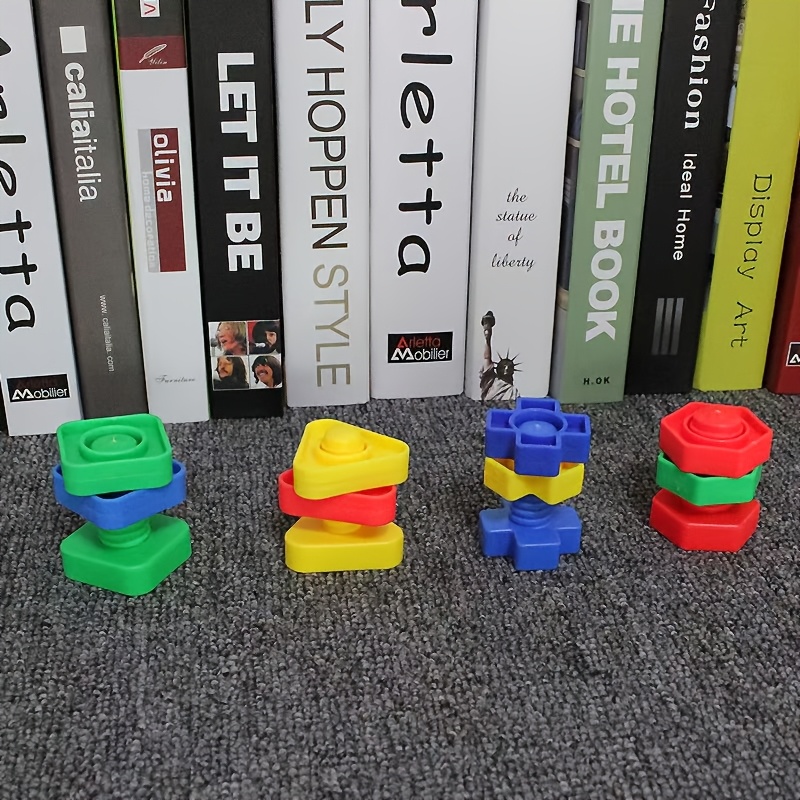 Nut And Bolt Suit, Shape And Color Matching Toys